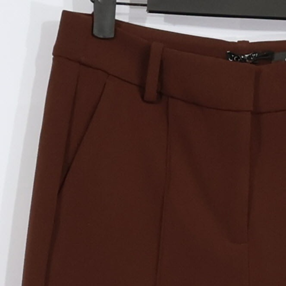 J.Crew Natalia Pant Women 2 Brown Wide Leg High Rise Four Season Stretch $158NWT - Picture 4 of 15